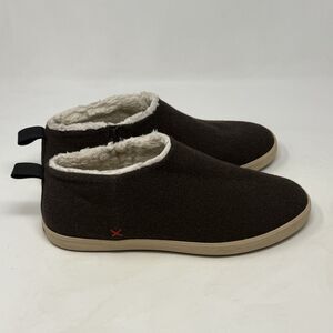 XTRATUF Homer Slipper Shoes Mens 12 Brown Wool Faux Shearling Water Resistant